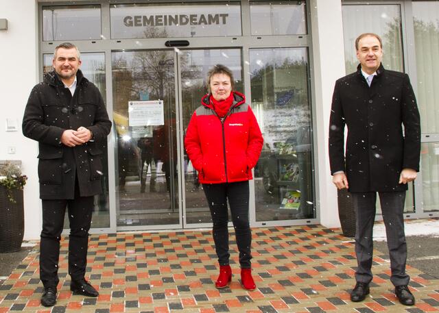 LR Heinrich Dorner, Bgm. Renate Habetler Bernstein, LR Leonhard Schneemann