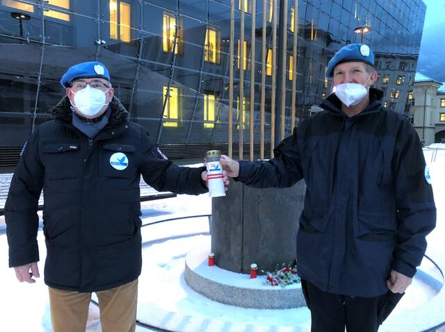 v.l. Obmann Gerhard Dujmovits und Erich Puntigam | Foto: Gerhard F. Dujmovits - Austrian Soldiers of Peace