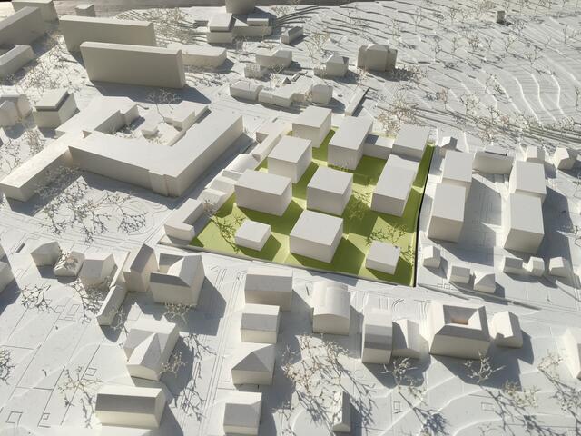 Ein Modell für die geplante Bebauung. | Foto: BV16