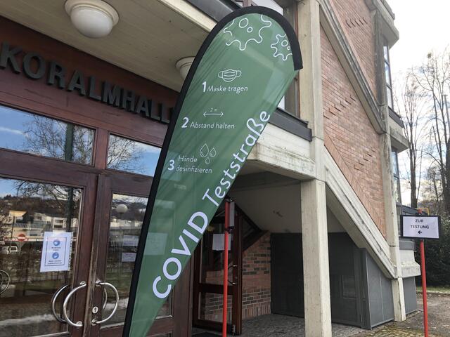 Bis 31. Mai ist die Koralmhalle dauerhaft für Schnell-Testungen auf das Corona-Virus eingerichtet.