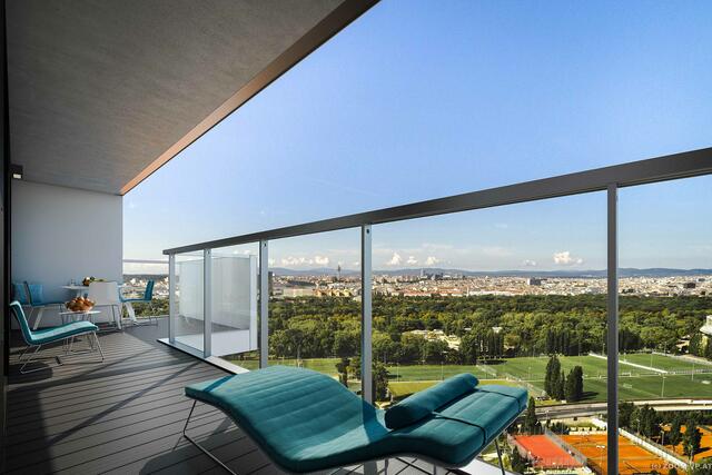 Marina Tower: Die 511 Wohnungen verfügen über über Terrassen, Loggien oder Freiflächen.  | Foto: isochrome (Visualisierung)