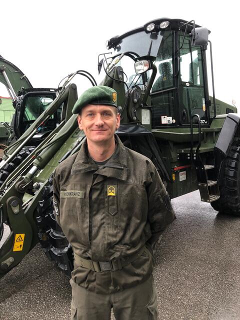 Bataillonskommandant, Oberstleutnant Klaus Rosenkranz, des Pionierbataillon 2 in der Schwarzenbergkaserne. | Foto: Bettina Buchbauer