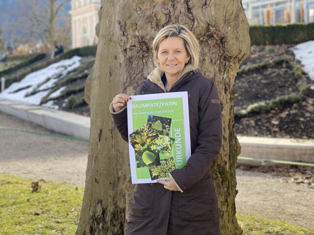 Ines Schiller hofft auf zahlreiche Baumpaten. | Foto: Gde. Bad Ischl