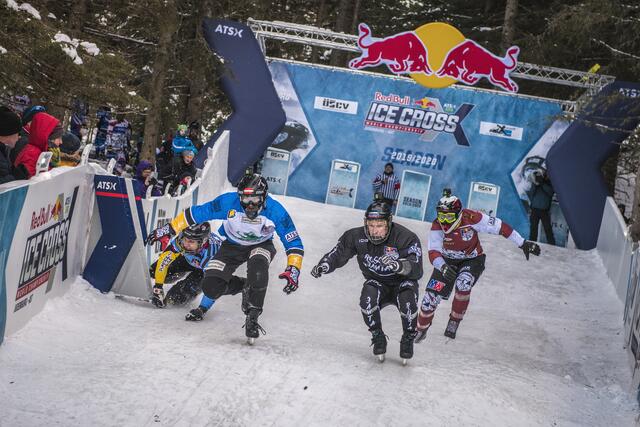 Red Bull Ice Cross auf der Winterleiten im Vorjahr.