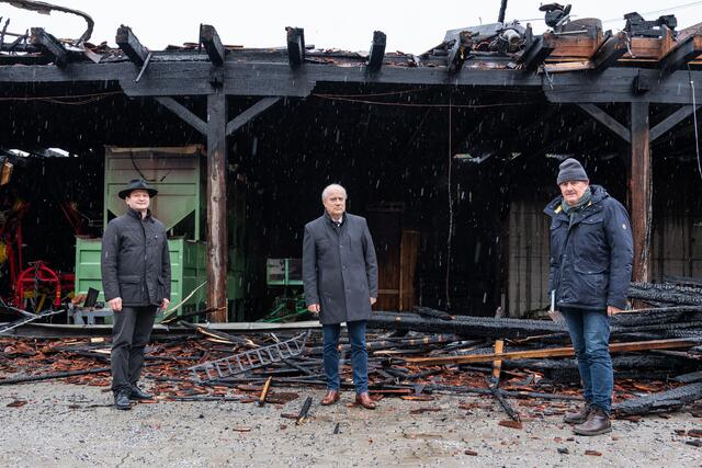 Blicken wieder voraus: Landesschulinspektor Johannes Hütter, Landesrat Hans Seitinger und Direktor Erich Kerngast (v.l.)