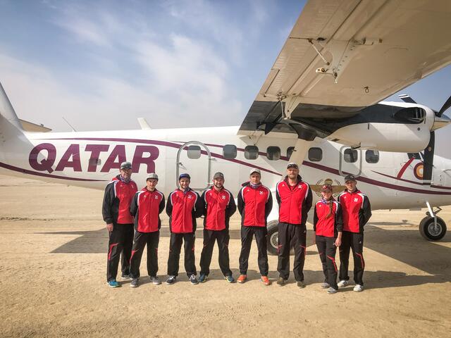 Das HSV Red Bull Salzburg Team in Qatar. | Foto: Fotos und Videos: HSV Red Bull Salzburg