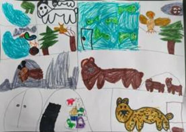 Die kleine Martha hat ein schönes Bild vom Zoo gemalt. | Foto: Alpenzoo Innsbruck