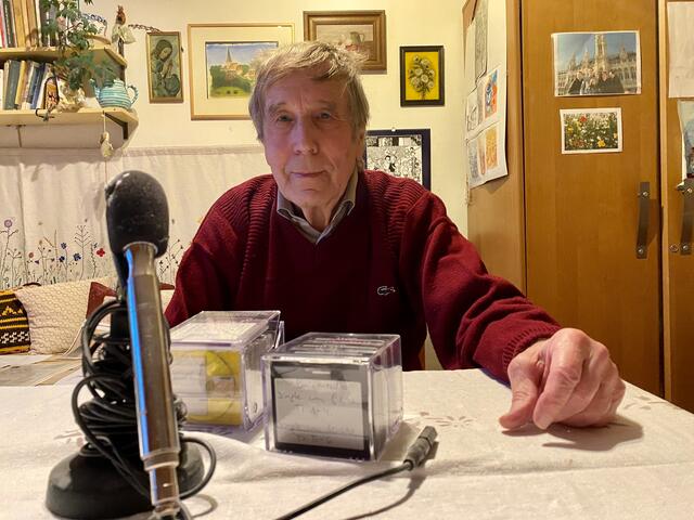 Ewald Hafner war von Anfang an beim Linzer Seniorenradio engagiert und für die Programmgestaltung verantwortlich. Heute kümmert sich der 82-Jährige nur mehr um die Hörspiele. | Foto: BRS/Gschwandtner