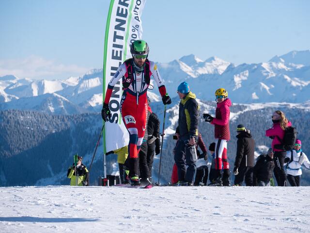 Jakob Herrmann errang im Pinzgau den Vize-Staatsmeistertitel der Skibergsteiger im Vertical. | Foto: Nils Lang