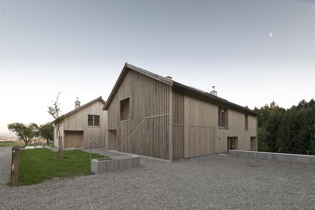 Dieses Holzhaus in Lengau (Bezirk Braunau), ein Projekt von LP architektur, wurde mit dem OÖ Holzbaupreis ausgezeichnet.