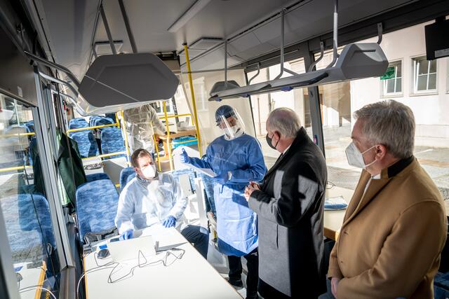 Ab Freitag wird in Murau im Bus getestet. | Foto: Land Steiermark/Streibl