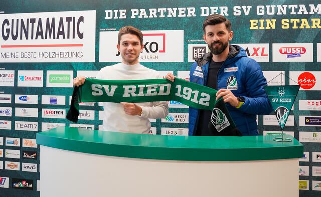 Patrick Schmidt und SVR-Trainer Miron Muslic. | Foto: SVR/Scharinger