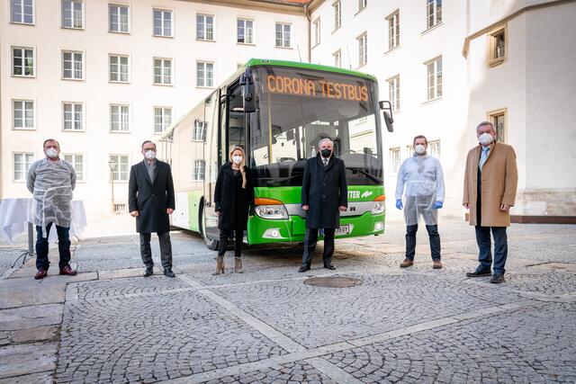 Der Testbus wurde vom Land vorgestellt. | Foto: Land Steiermark