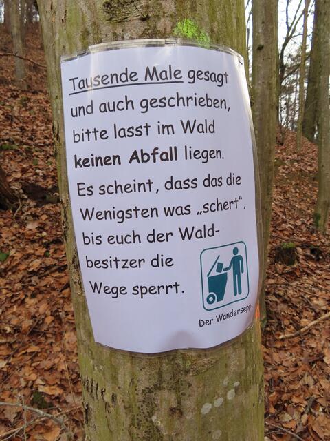 Ein zusätzliches Plakat vom Wandersepp!