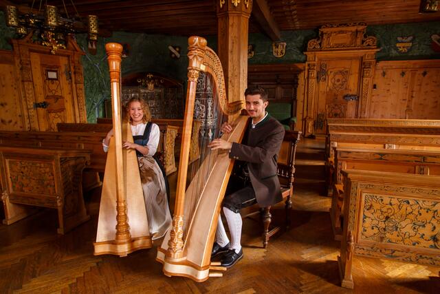 Harfenduo Saringer-Seiwald | Foto: Anton Wieser