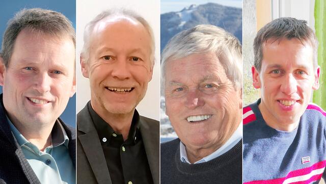 Vizebürgermeister Michael Schnabl (ÖVP), Gemeinderat Gemeinderat Alfred Kikel (SPÖ), Gemeinderat Janko Zwitter (WG-VS) und Gemeinderat Günther Vilgut (FPÖ, von links)