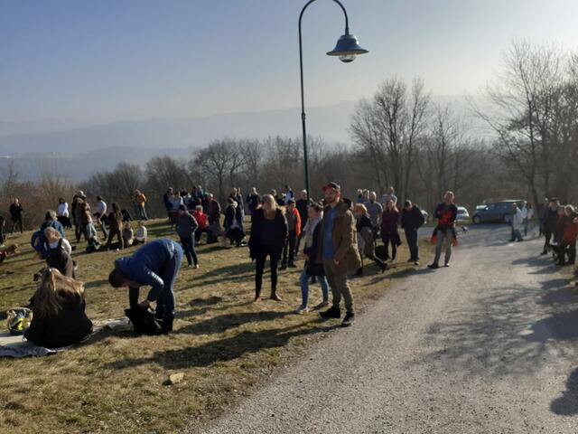 Kundgebung bei der Buchbergwarte. | Foto: (alle) zVg.