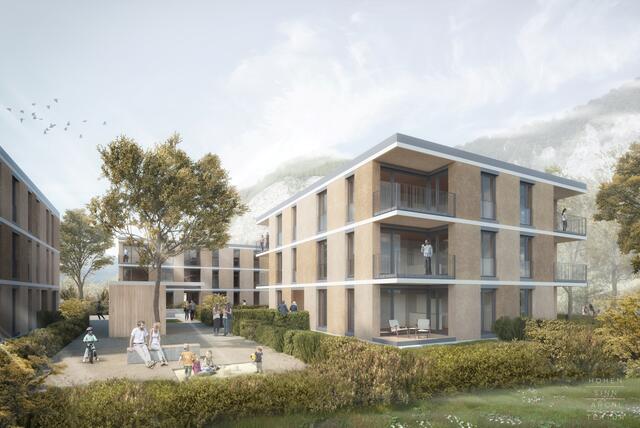 Am Ulmenweg in Peggau entstehen 74 neue Wohneinheiten.
