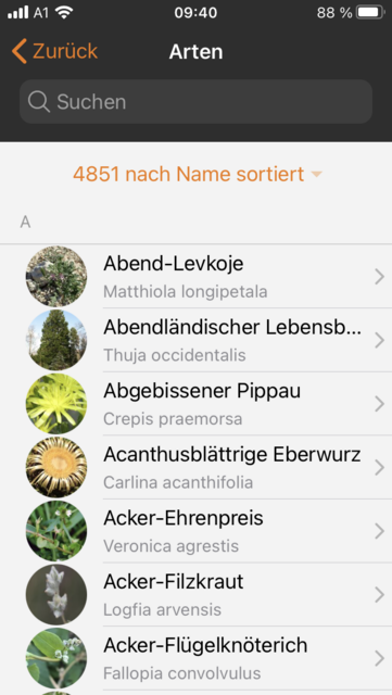 Unser App-Tipp der Woche "Flora Incognita" ist eine kostenlose App zur Pflanzenbestimmung über selbst gemachte Fotos. Flora Incognita gibt es für IOS und Android. | Foto: Screenshot