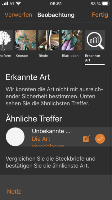 Unser App-Tipp der Woche "Flora Incognita" ist eine kostenlose App zur Pflanzenbestimmung über selbst gemachte Fotos. Flora Incognita gibt es für IOS und Android. | Foto: Screenshot
