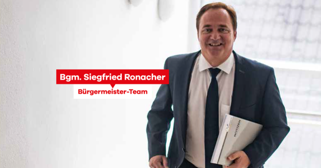 Bürgermeister Siegfried Ronacher