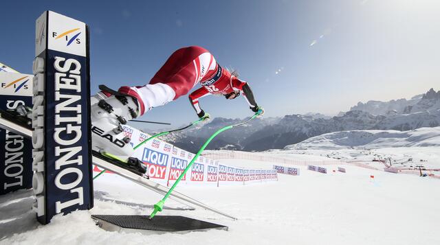 Endlich wieder raus aus dem Starthaus: Conny Hütter feiert morgen ihr Abfahrts-Comeback. | Foto: GEPA