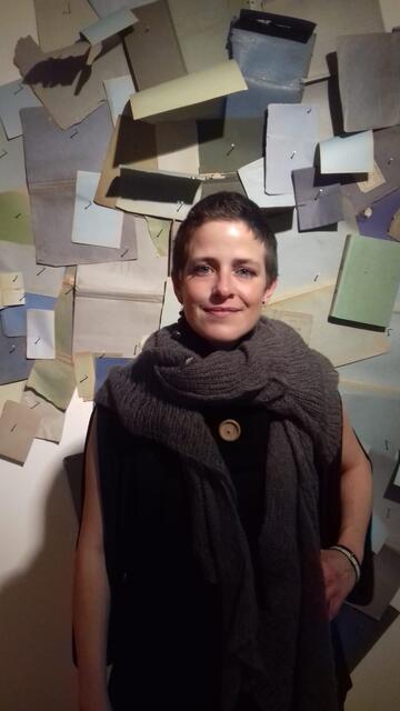 Adriana Affortunati zeigt ihre Arbeit ‚Arkade‘.