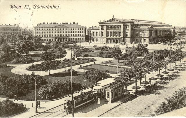Der Südbahnhof im Jahr 1915.