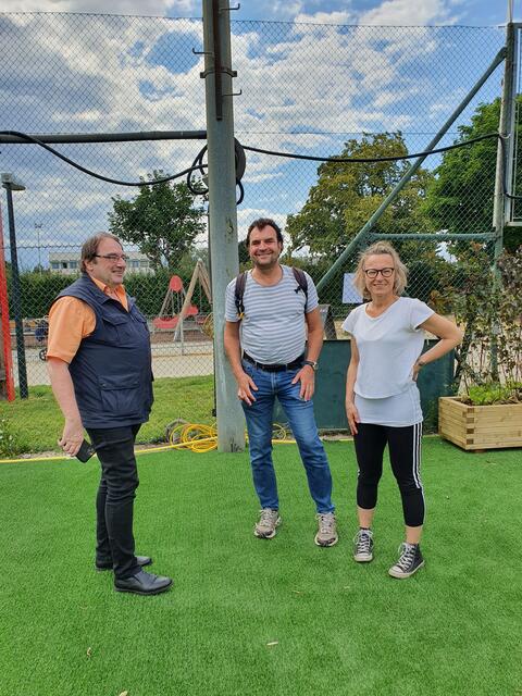 Gerhard Zatlokal, Walter Starek und Moni Libisch.