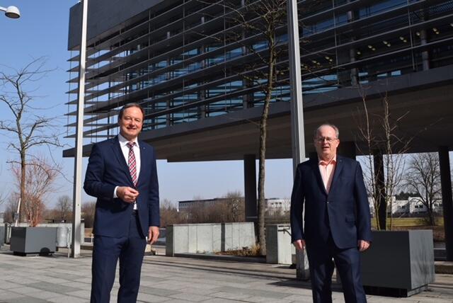 Bezirksparteiobmann Martin Michalitsch und Gemeindebundobmann Herbert Wandl