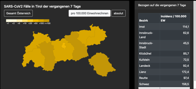 Das AGES-Dashboard, Stand 26. Februar 2021, 14:02 Uhr.