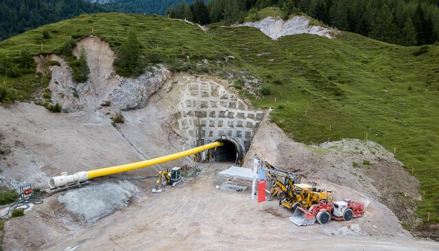 Beim Förder- bzw. Bringungsstollen der RHI Magnesita (Dolomitabbau in Schüttach) gab es bereits den Durchbruch.