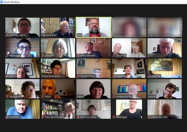 Freunde treffen und Neues erfahren beim wöchentlichen Online-Stammtisch der Computeria Axams.