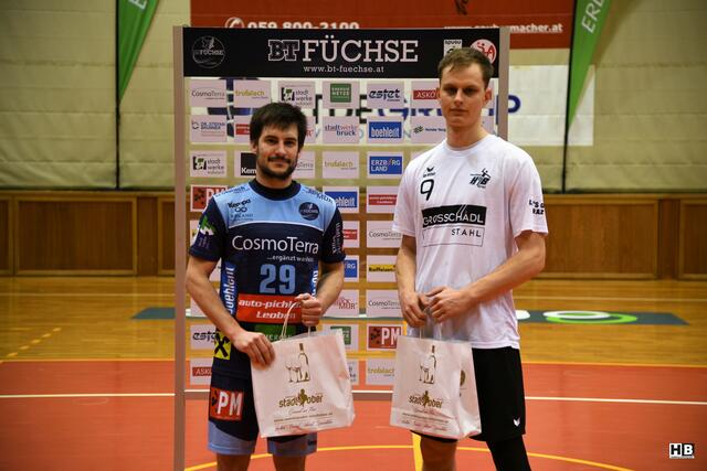 Best Player: Thomas Paul Wulz (BT Füchse) sowie Thomas Zangl (HIB Graz) | Foto: Bernd Haider