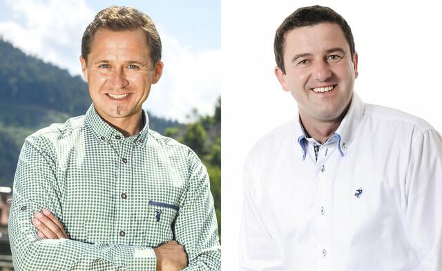 Stefan Salzmann (links) und Adolf Streit müssen in St. Paul in die Stichwahl.