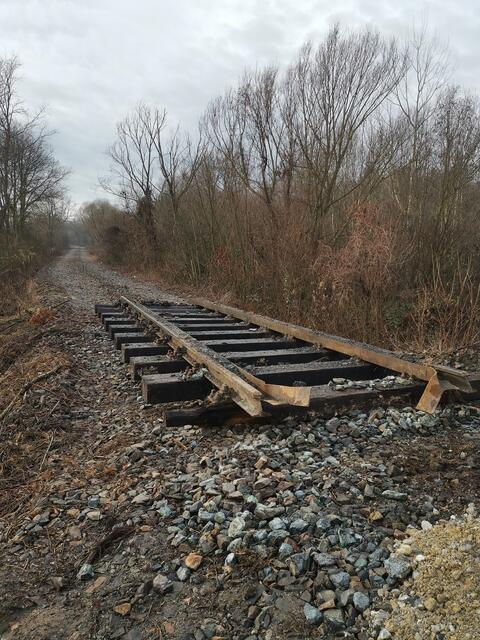 Die Schienen zwischen Oberschützen und Oberwart sind bereits abgebaut. Nun fordert eine überparteiliche Initiative eine neue Chance für die "Pinkatalbahn". | Foto: Hannes Bauer