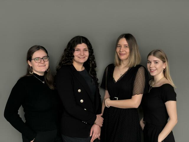 Die Landecker HLW-Schülerinnen Magdalena Netzer, Laura Schranz, Anna-Lena Rietzler und Emma-Sophie Sombach (v.l.).