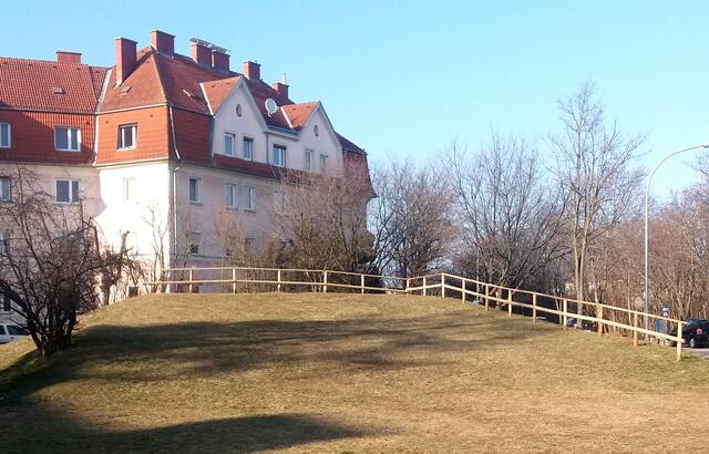 ... am Flugfelder "Rodelbergerl" zwischen der Äußeren Bahnzeile und der Arbeitergasse machen zusätzlich zum Rodelvergnügen die Kirchenbesucher der Flugfelpfarre St.Anton im Rahmen der österlichen Palmsonntagsprozession Station am Rodelberg ...