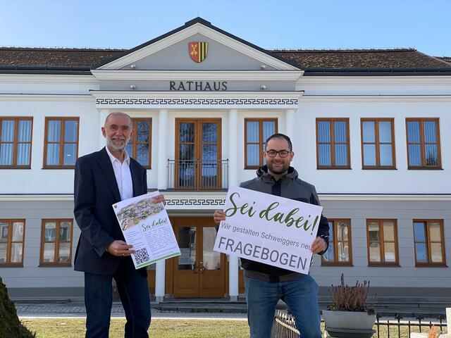 v.l.: Bgm. Josef Schaden und GR Christopher Edelmaier
