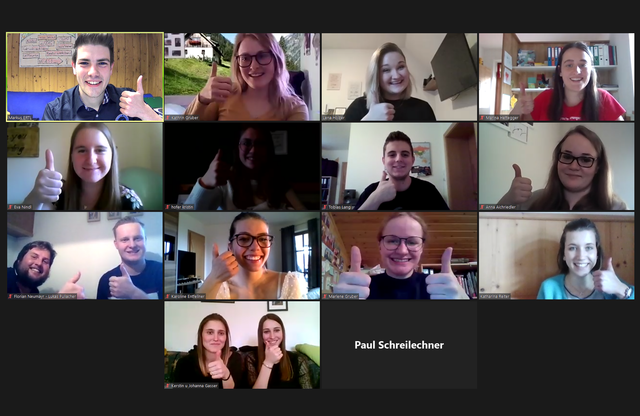 Einen „Daumen hoch“ gibt es für den Kurs Kommunikation in Konfliktsituationen. | Foto: Landjugend Salzburg