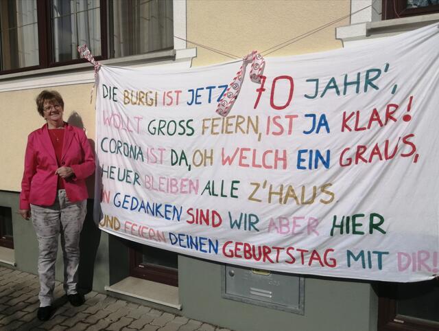 Die Jubilarin Burgi Lang