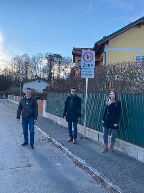 Michael Hülmbauer, Manuel Scherscher, Michaela Lampesberger. | Foto:  Stadtgemeinde Amstetten