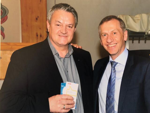 BRV Michael Leitner mit AK-Präsident Josef Pesserl. | Foto: KK