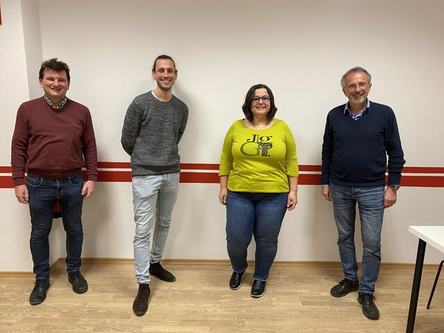 Obmann Herbert Hofmann, Schriftführerin Renate Rosner, Schriftführer-Stv. Markus Beisteiner-C. und Kassier Norbert Netsch (v.r.)
