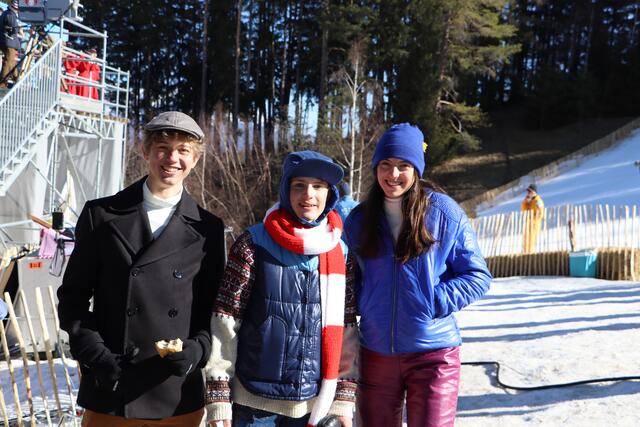 Die jungen Innsbrucker Anton Öttl, Simon Steiner und Pia Froschmayr waren mit vollem Elan mit dabei!