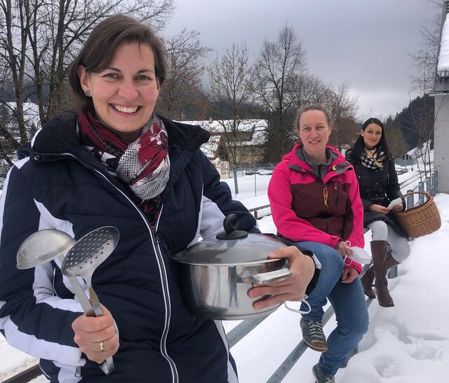 Christine Wind aus Tamsweg, Yvonne Roßmann aus Unternberg und Elisabeth Angermann aus Mariapfarr. An diesem Tag erzählten sie uns von ihrer Vision. | Foto: Peter J. Wieland