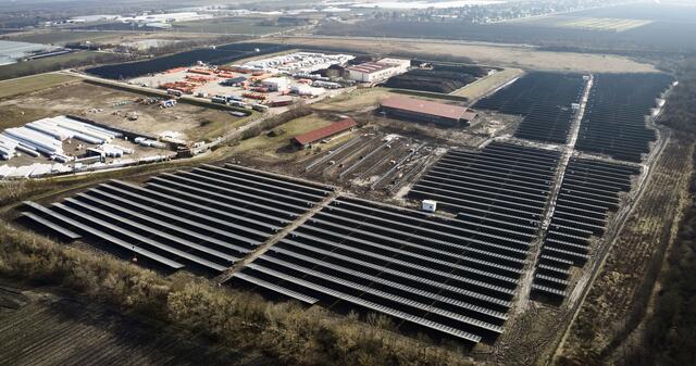 Das Solarkraftwerk Schafflerhofstraße hat 25.626 Module.