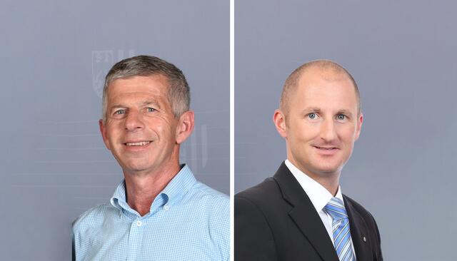 Bürgermeister Johann Brandstetter (li.) aus Andrichsfurt und Bürgermeister Thomas Priewasser aus Hohenzell stellen sich erneut zur Wahl im Herbst.