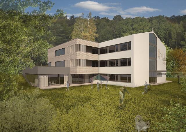 Visualisierung: So wird die neue Volksschule in Finkenstein nach der Sanierung aussehen. | Foto: Gde. Finkenstein