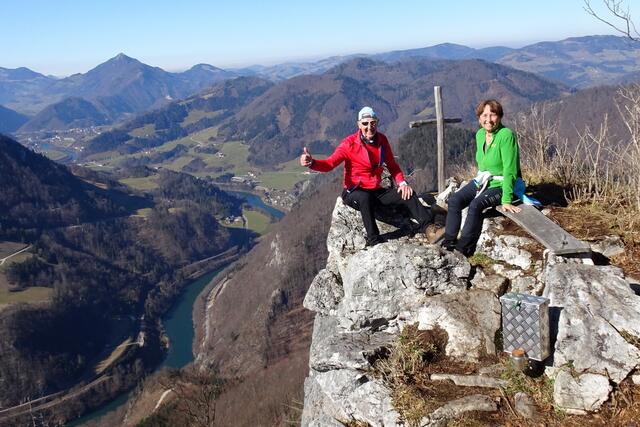 Traumplatzerl Falkenstein: Ein herrlicher Tiefblick ins Ennstal Richtung Großraming